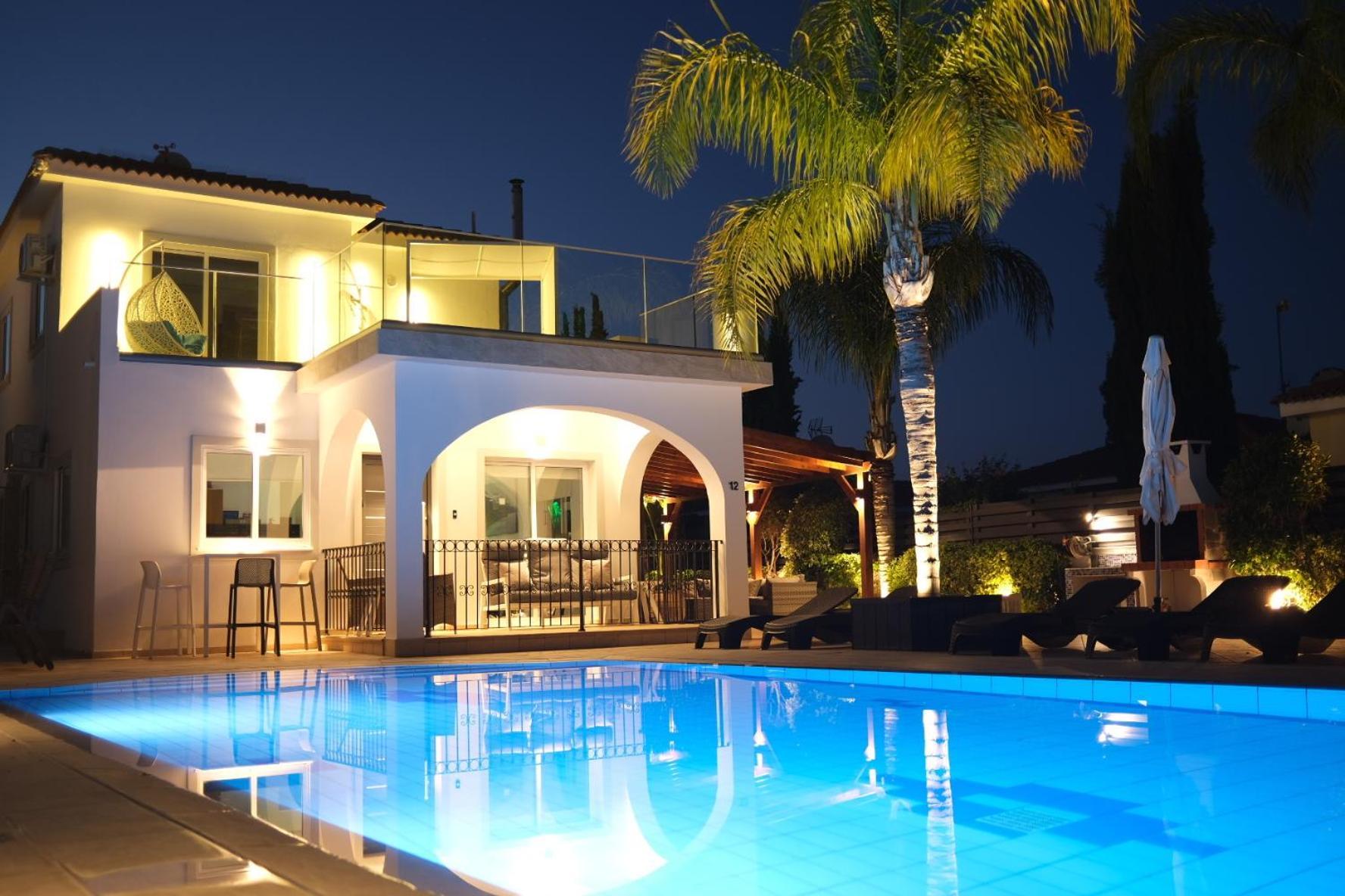 Sunset Villa Private Complex Heated Pool Айя-Напа Экстерьер фото